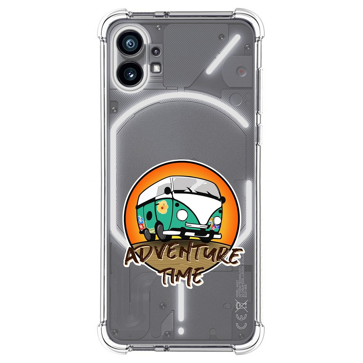 Funda Silicona Antigolpes para Nothing Phone 1 diseño Adventure Time Dibujos