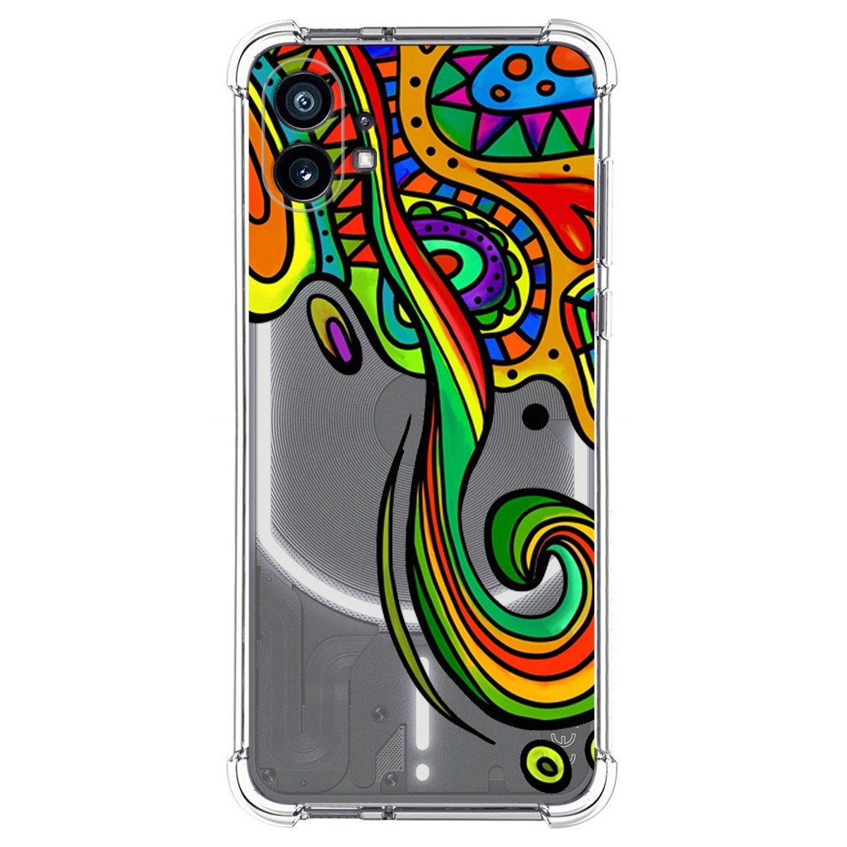 Funda Silicona Antigolpes para Nothing Phone 1 diseño Colores Dibujos