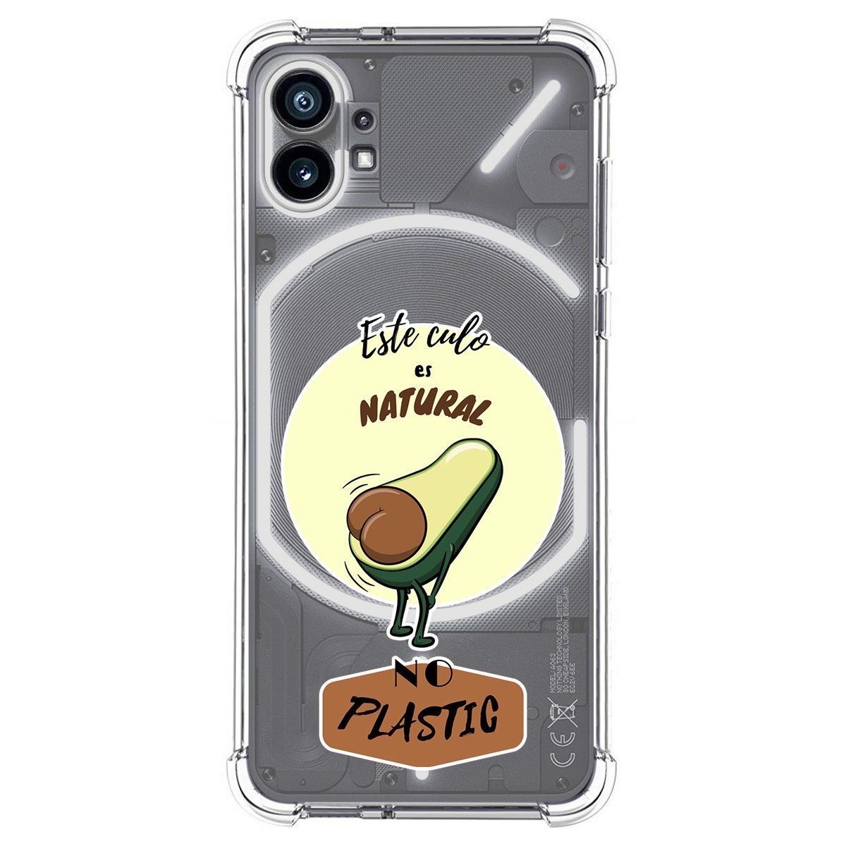 Funda Silicona Antigolpes para Nothing Phone 1 diseño Culo Natural Dibujos