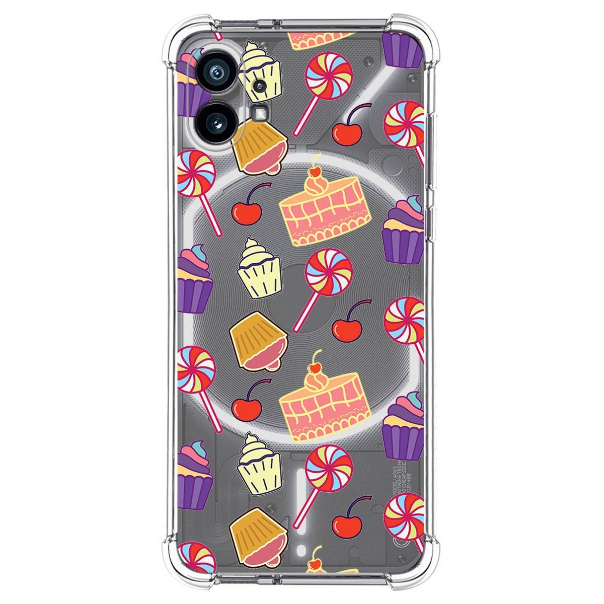 Funda Silicona Antigolpes para Nothing Phone 1 diseño Dulces 01 Dibujos