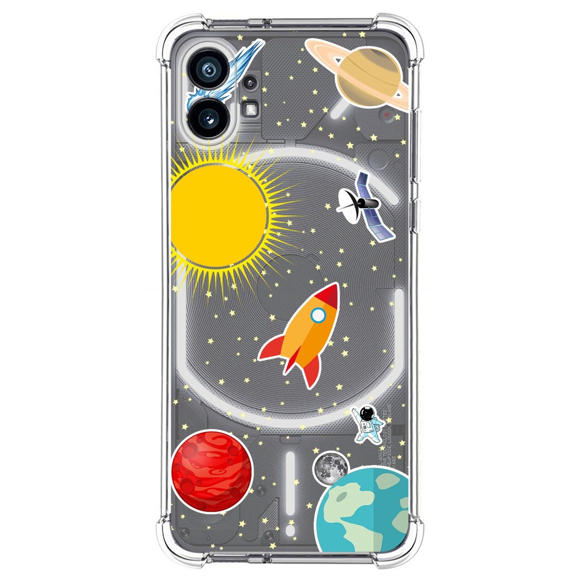 Funda Silicona Antigolpes para Nothing Phone 1 diseño Espacio Dibujos
