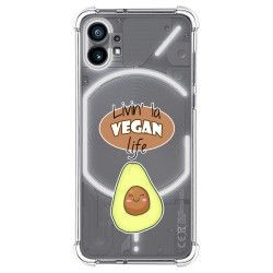 Funda Silicona Antigolpes para Nothing Phone 1 diseño Vegan Life Dibujos