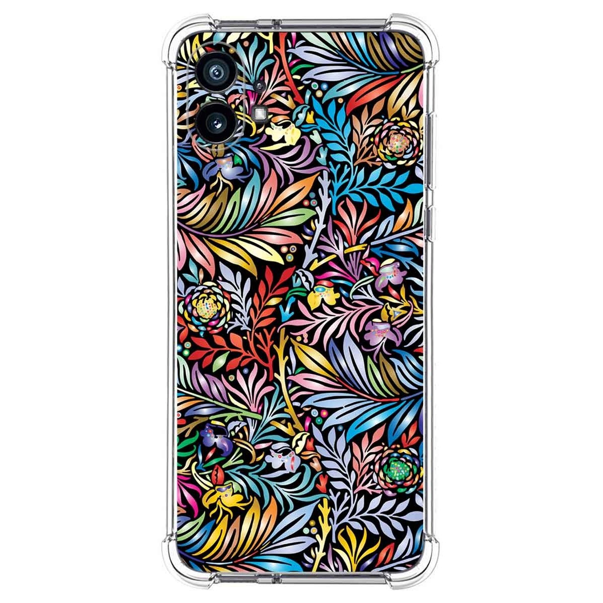 Funda Silicona Antigolpes para Nothing Phone 1 diseño Flores 04 Dibujos