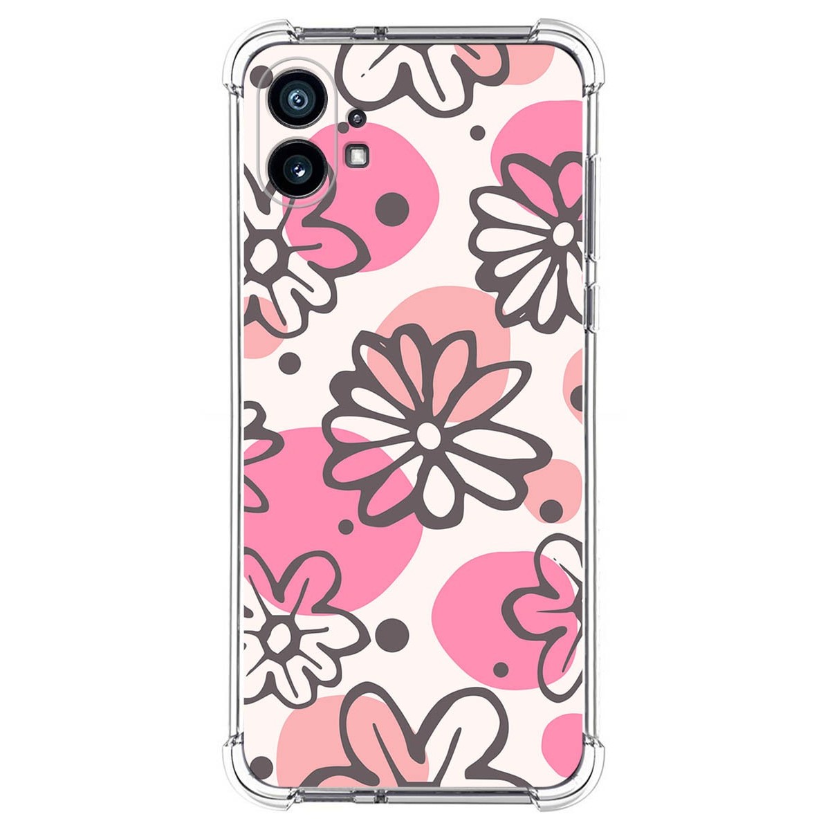 Funda Silicona Antigolpes para Nothing Phone 1 diseño Flores 09 Dibujos