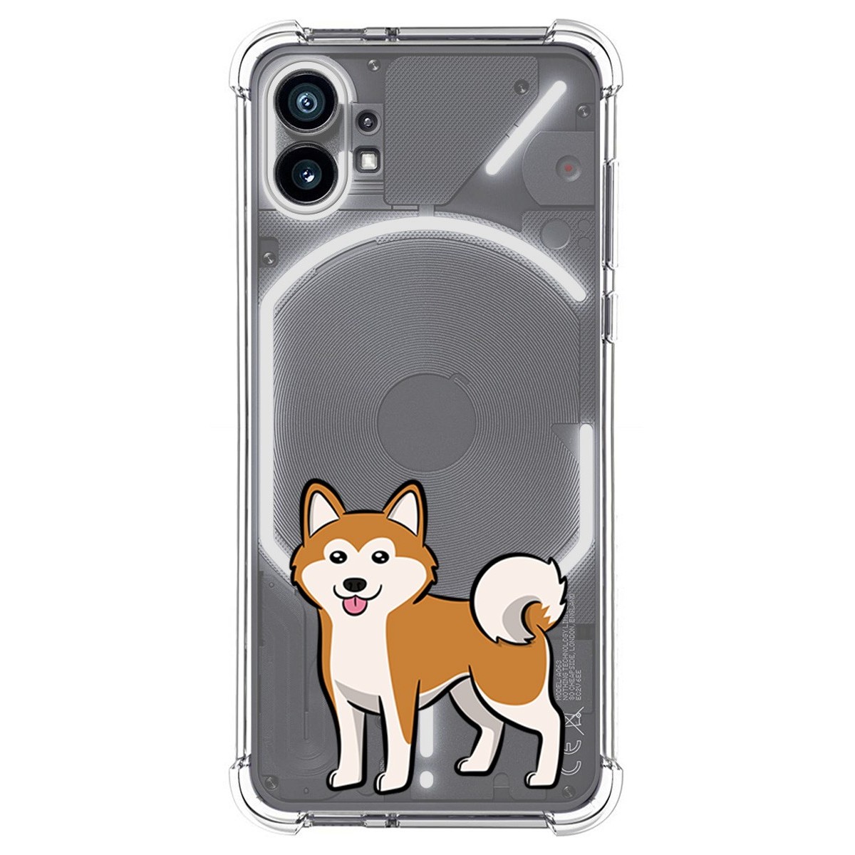 Funda Silicona Antigolpes para Nothing Phone 1 diseño Perros 02 Dibujos