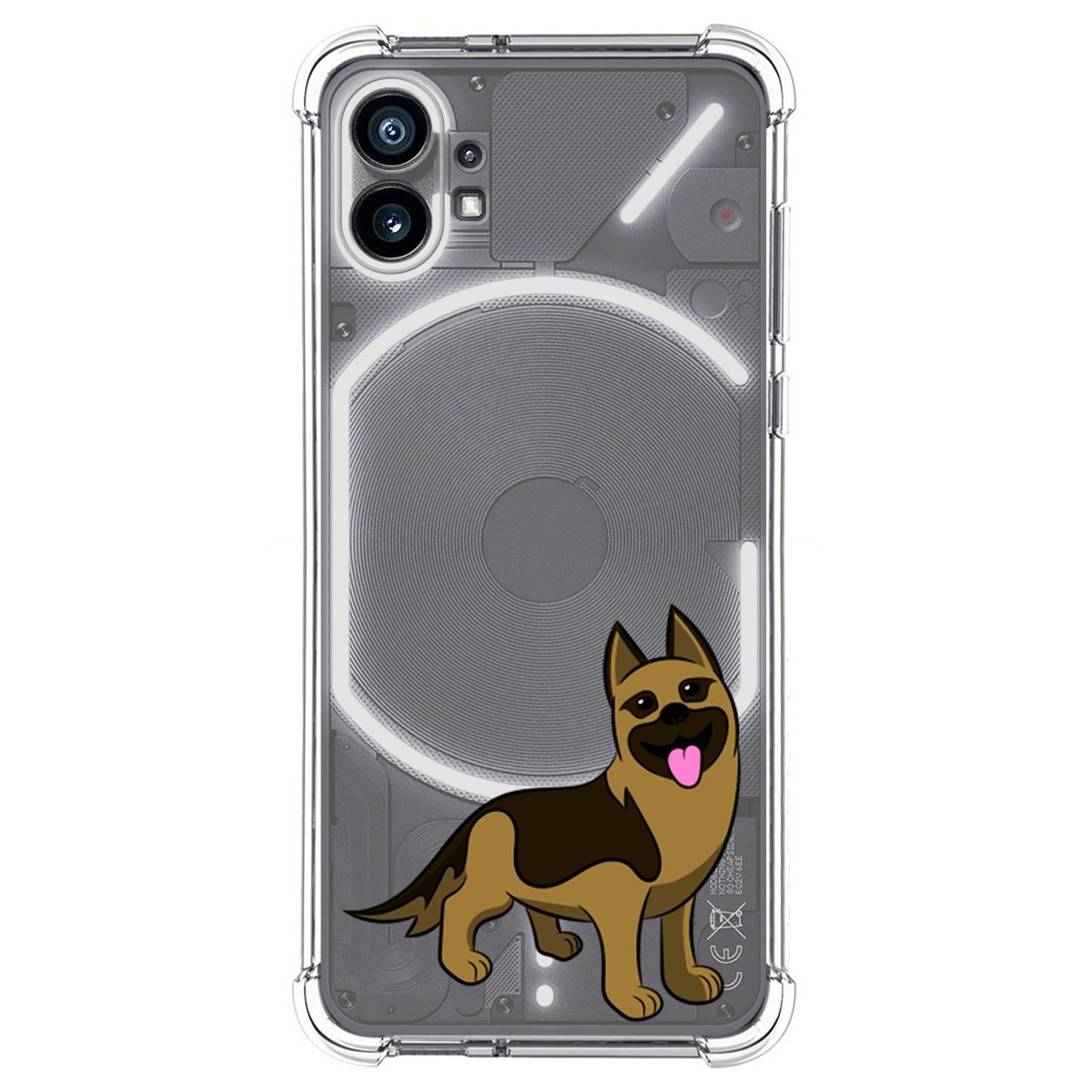Funda Silicona Antigolpes para Nothing Phone 1 diseño Perros 03 Dibujos
