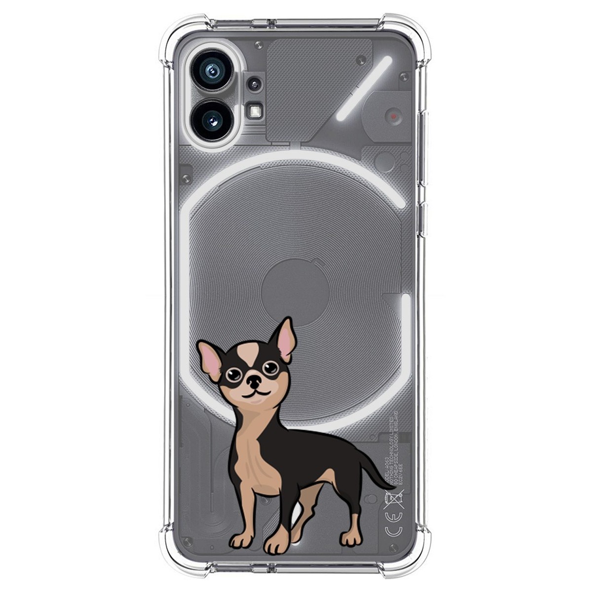 Funda Silicona Antigolpes para Nothing Phone 1 diseño Perros 05 Dibujos