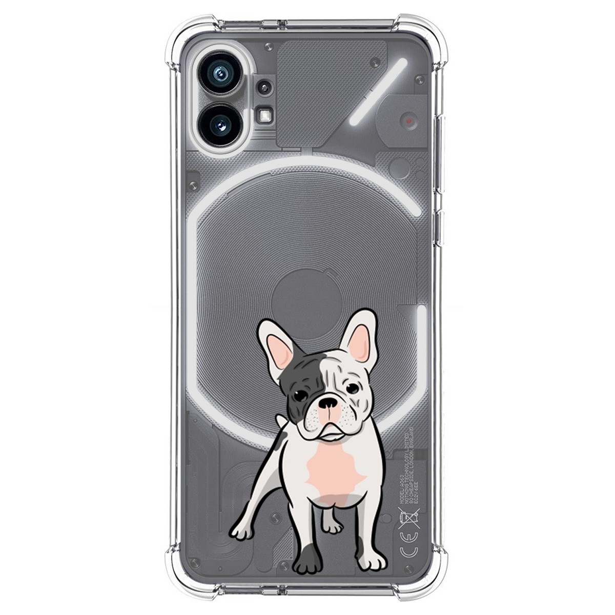 Funda Silicona Antigolpes para Nothing Phone 1 diseño Perros 06 Dibujos