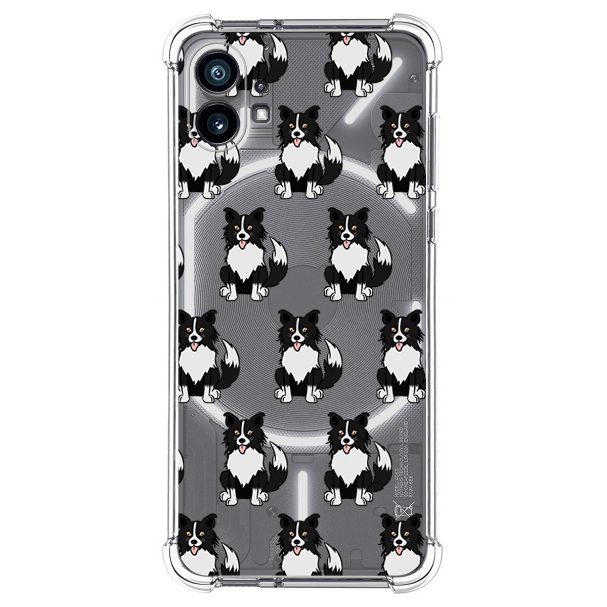 Funda Silicona Antigolpes para Nothing Phone 1 diseño Perros 07 Dibujos