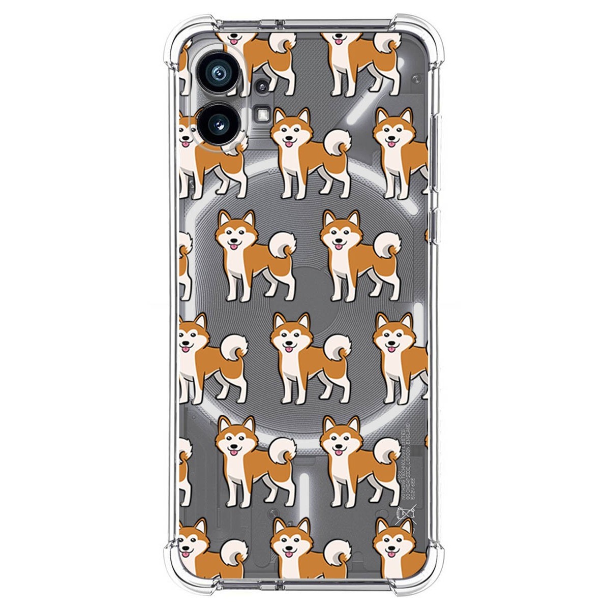 Funda Silicona Antigolpes para Nothing Phone 1 diseño Perros 08 Dibujos