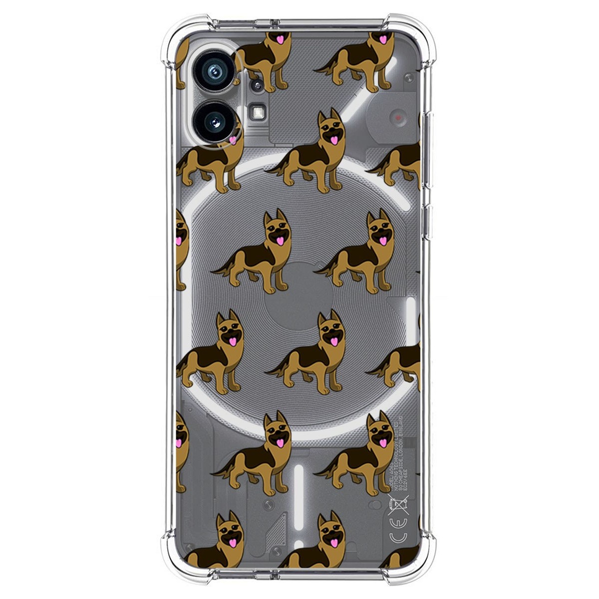 Funda Silicona Antigolpes para Nothing Phone 1 diseño Perros 09 Dibujos