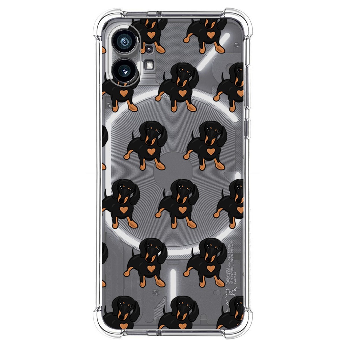 Funda Silicona Antigolpes para Nothing Phone 1 diseño Perros 10 Dibujos
