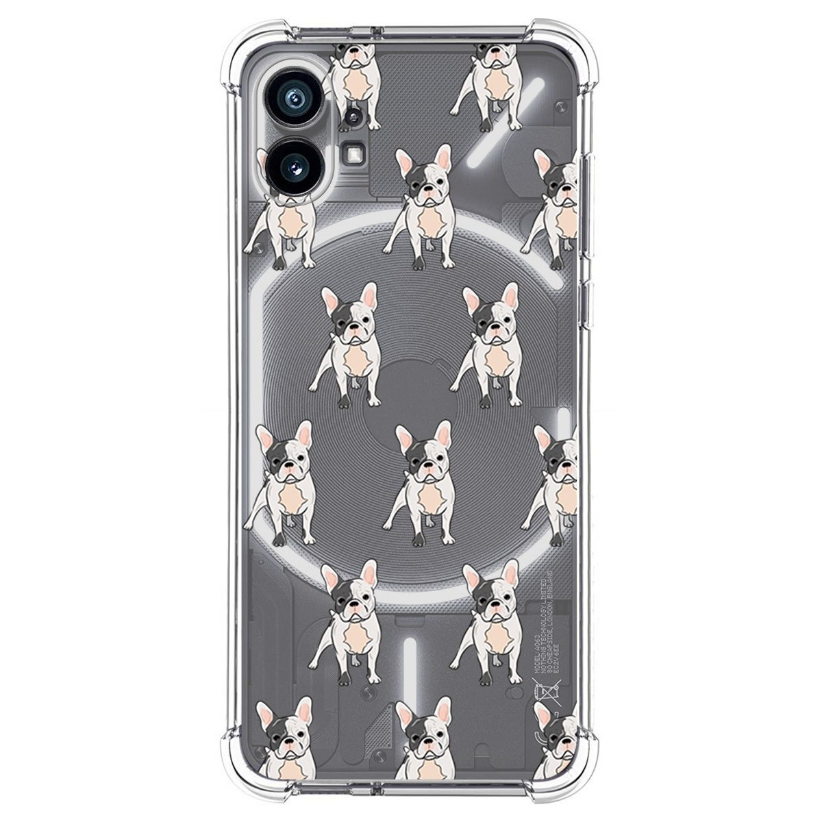 Funda Silicona Antigolpes para Nothing Phone 1 diseño Perros 12 Dibujos