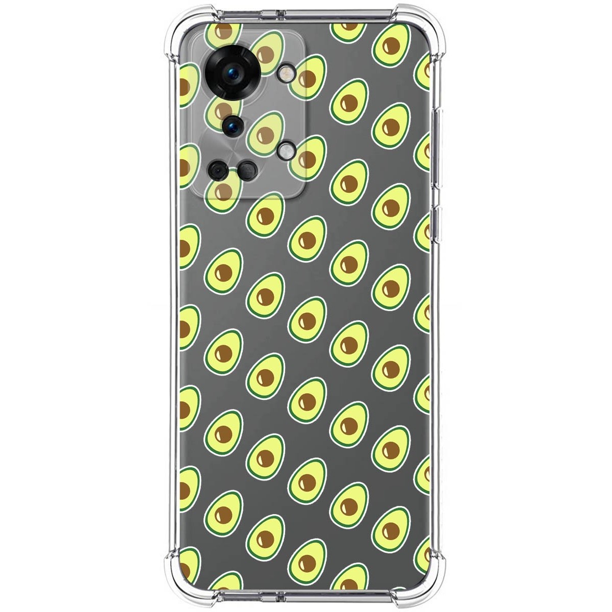 Funda Silicona Antigolpes para OnePlus Nord 2T 5G diseño Aguacate Dibujos