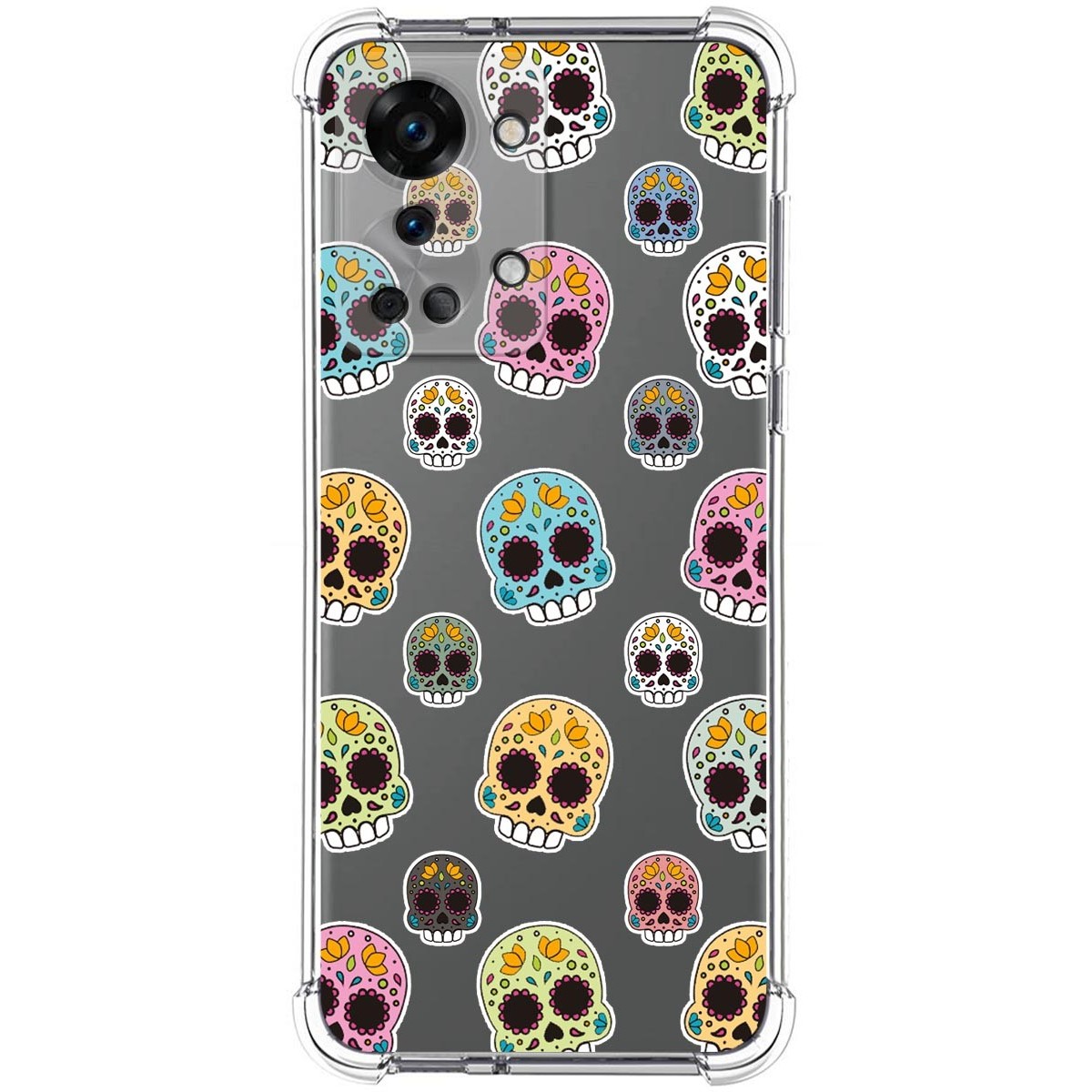 Funda Silicona Antigolpes para OnePlus Nord 2T 5G diseño Catrina Dibujos