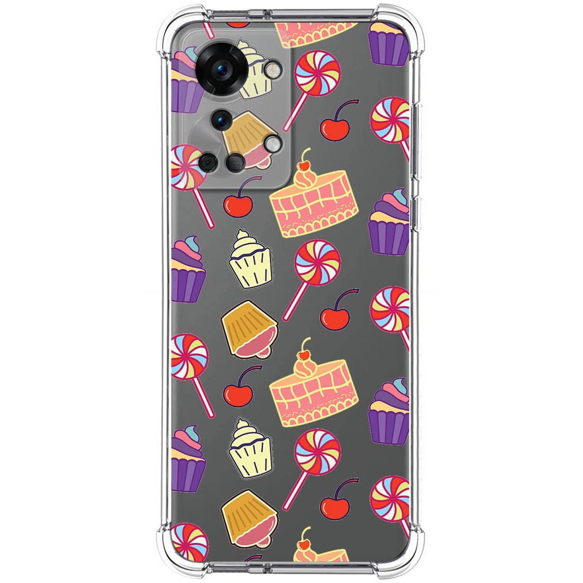 Funda Silicona Antigolpes para OnePlus Nord 2T 5G diseño Dulces 01 Dibujos