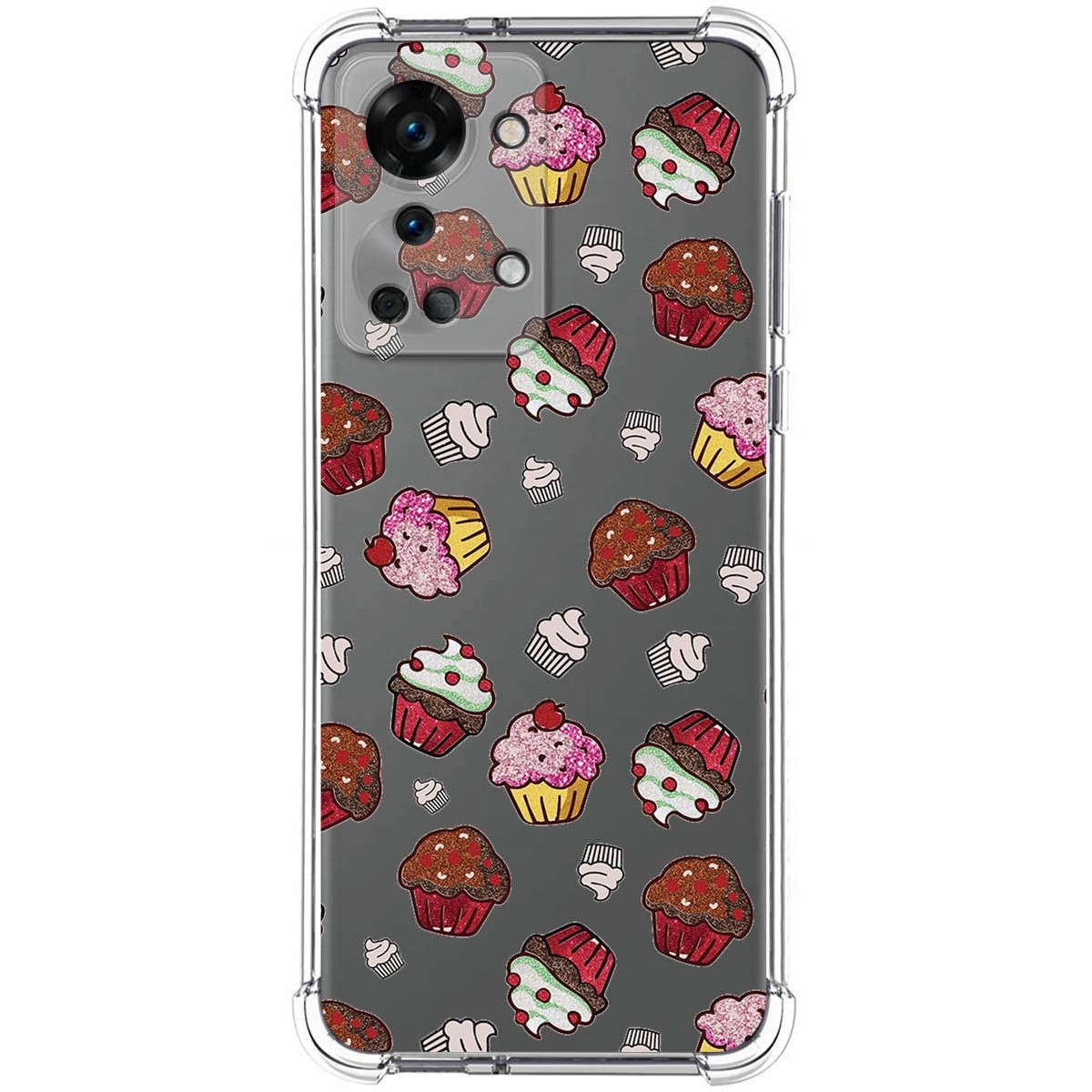 Funda Silicona Antigolpes para OnePlus Nord 2T 5G diseño Muffins Dibujos