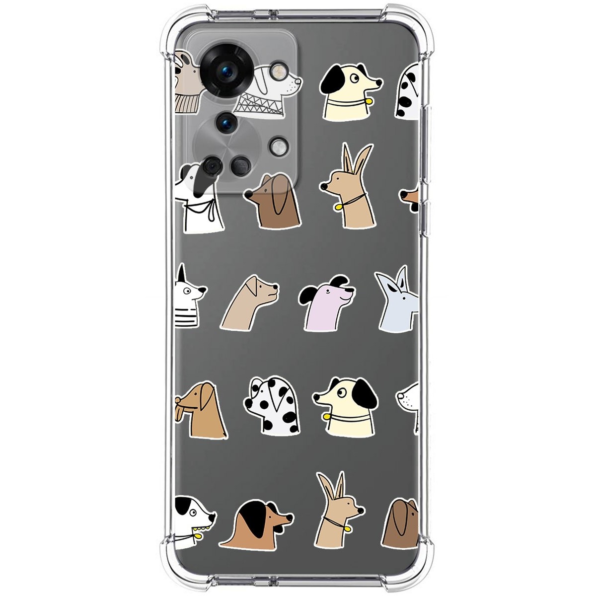 Funda Silicona Antigolpes para OnePlus Nord 2T 5G diseño Perros Dibujos