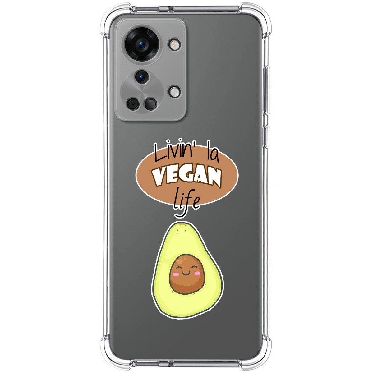 Funda Silicona Antigolpes para OnePlus Nord 2T 5G diseño Vegan Life Dibujos