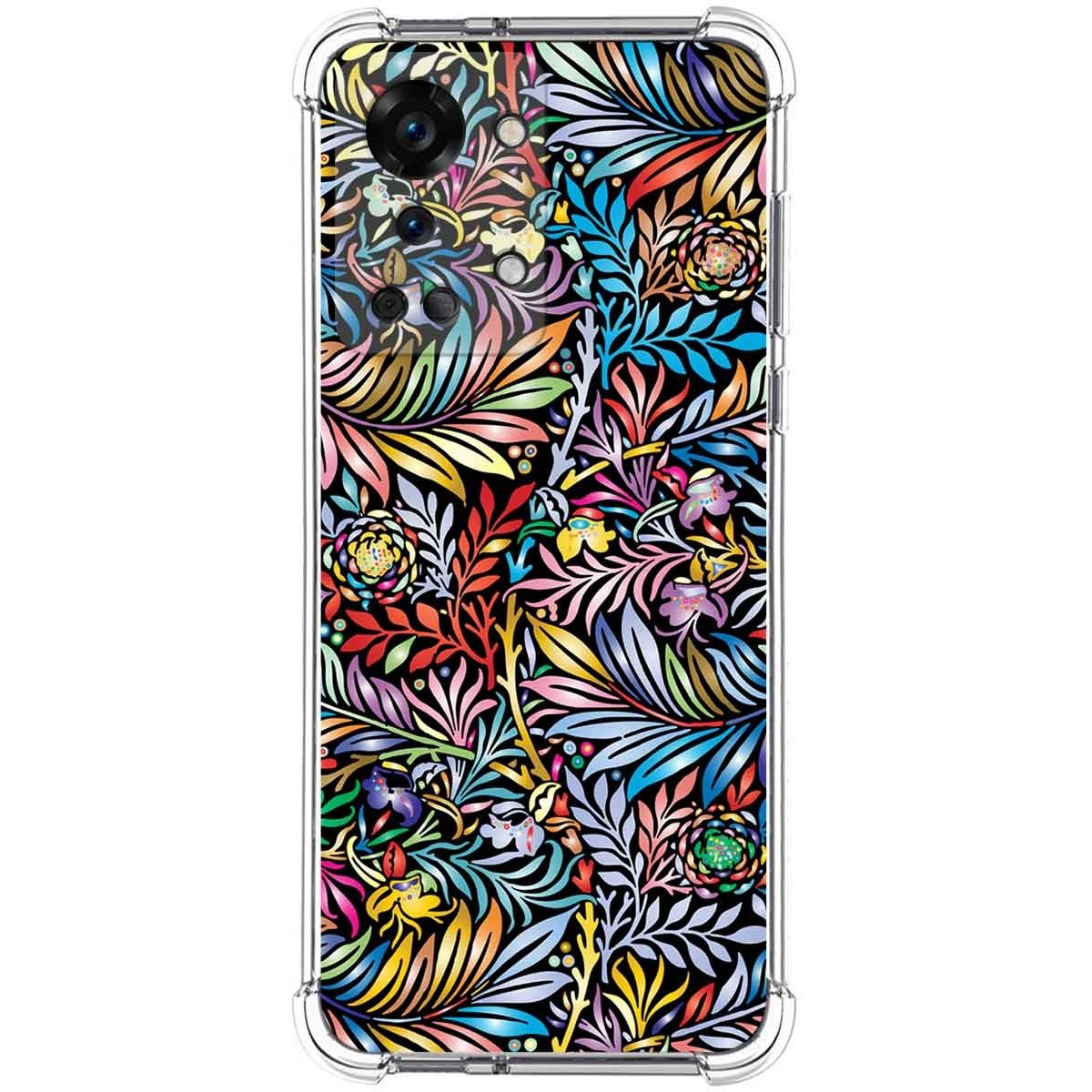 Funda Silicona Antigolpes para OnePlus Nord 2T 5G diseño Flores 04 Dibujos