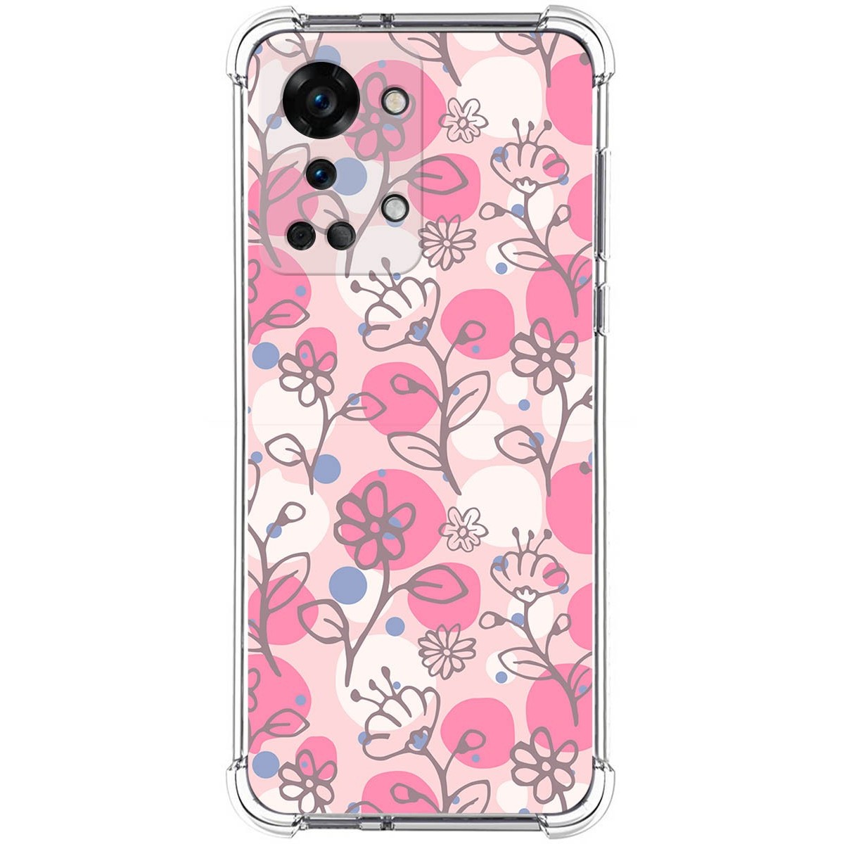 Funda Silicona Antigolpes para OnePlus Nord 2T 5G diseño Flores 07 Dibujos