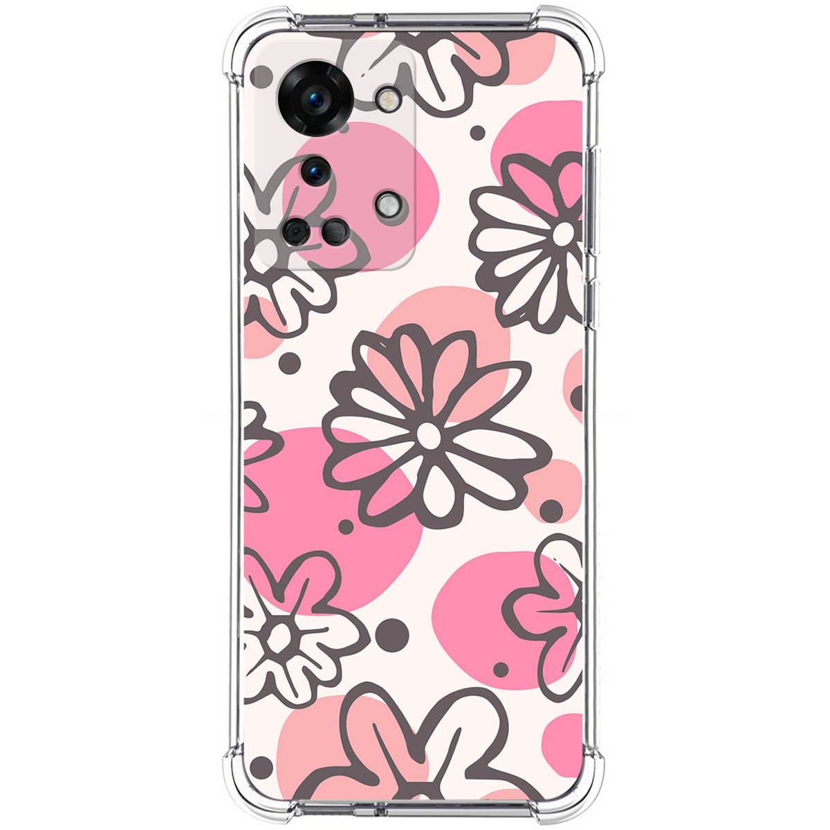 Funda Silicona Antigolpes para OnePlus Nord 2T 5G diseño Flores 09 Dibujos