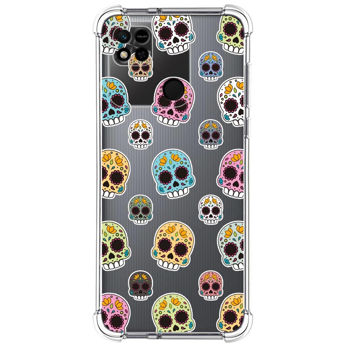Funda Silicona Antigolpes compatible con Xiaomi Redmi 10A diseño Catrina Dibujos