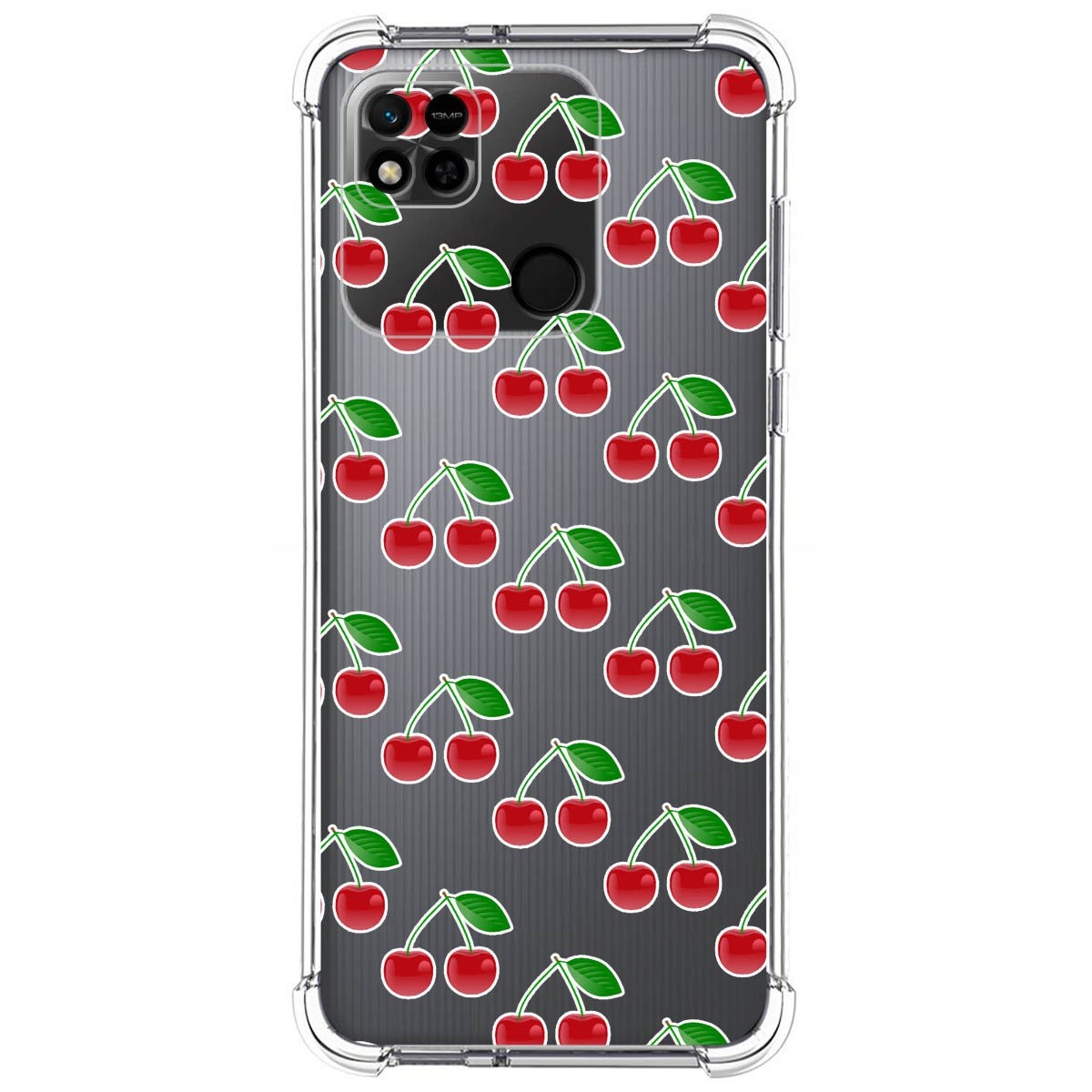 Funda Silicona Antigolpes compatible con Xiaomi Redmi 10A diseño Cerezas Dibujos