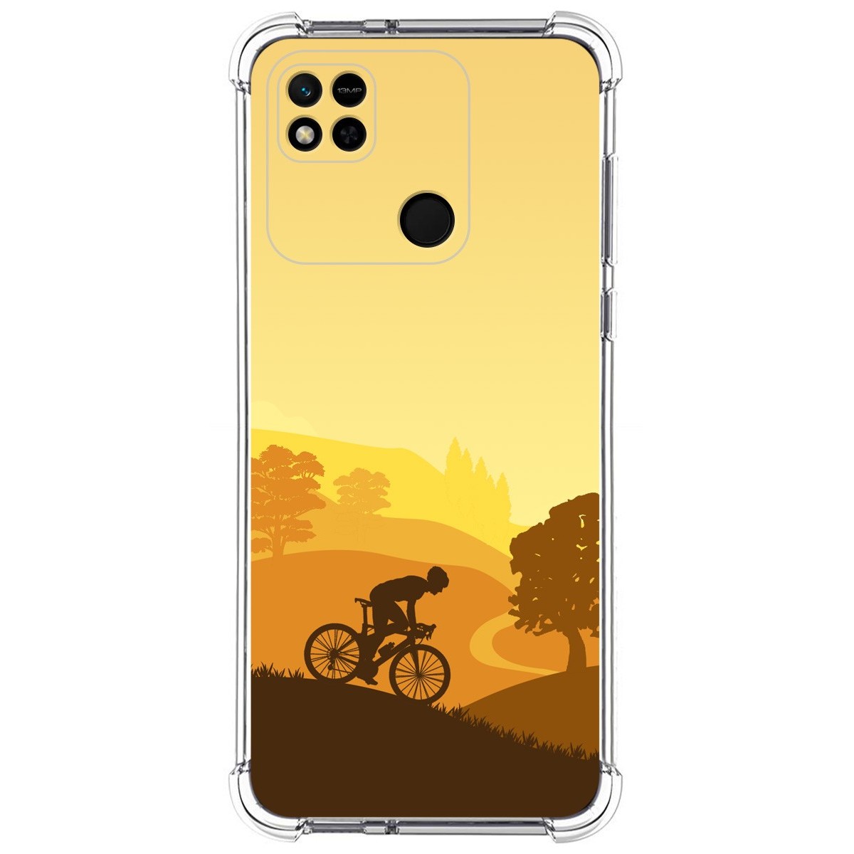 Funda Silicona Antigolpes compatible con Xiaomi Redmi 10A diseño Ciclista Dibujos