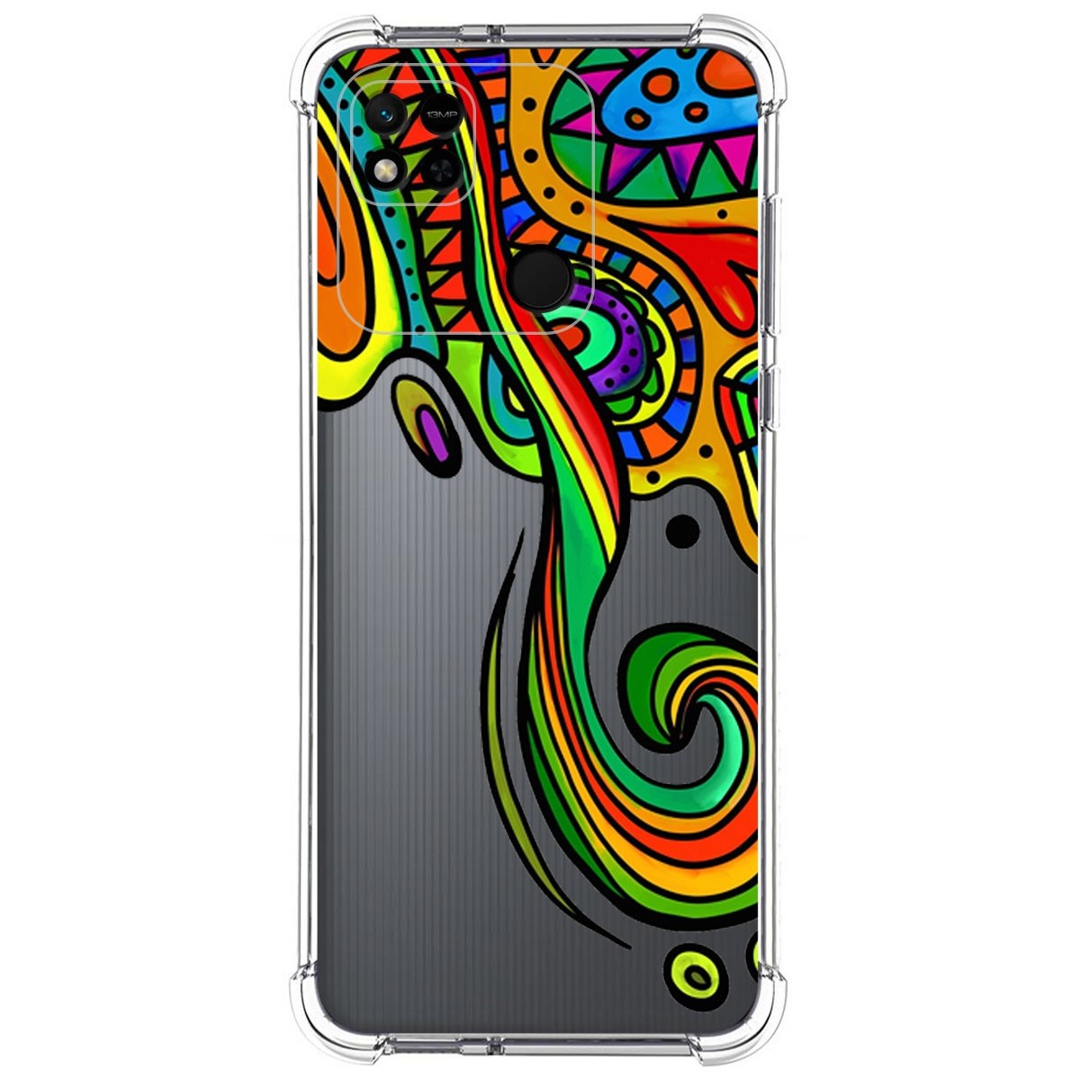 Funda Silicona Antigolpes compatible con Xiaomi Redmi 10A diseño Colores Dibujos