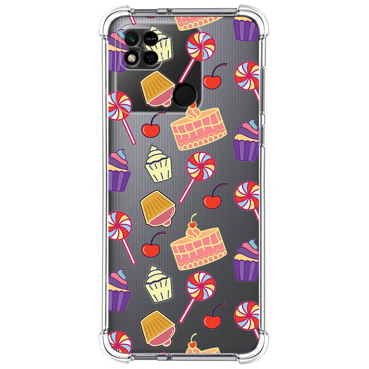 Funda Silicona Antigolpes compatible con Xiaomi Redmi 10A diseño Dulces 01 Dibujos