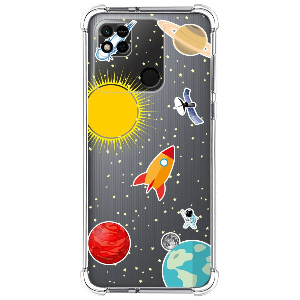 Funda Silicona Antigolpes compatible con Xiaomi Redmi 10A diseño Espacio Dibujos