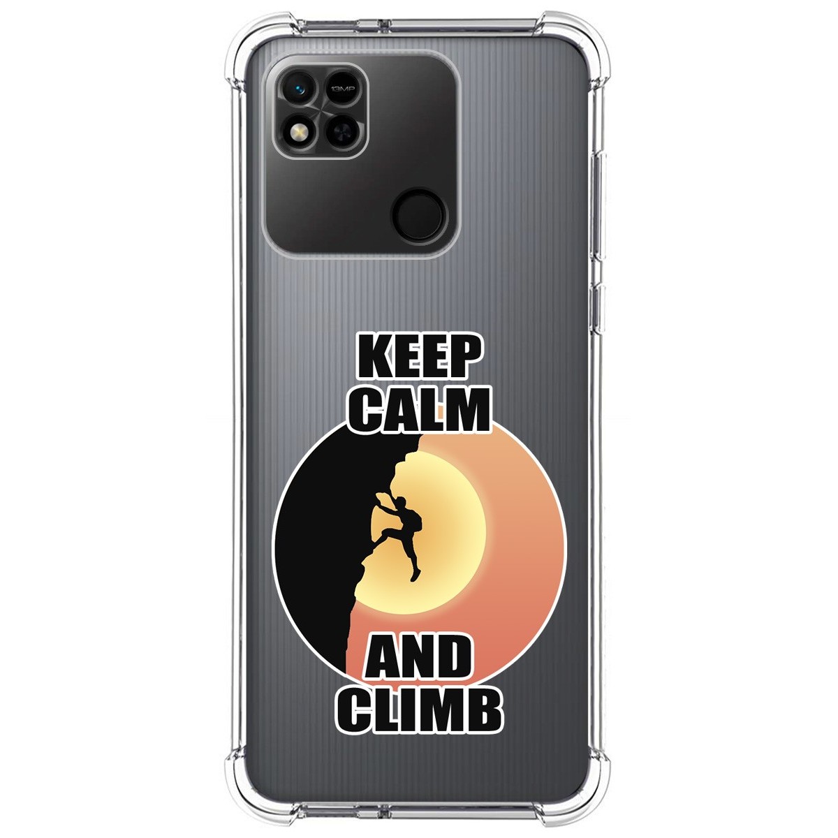 Funda Silicona Antigolpes compatible con Xiaomi Redmi 10A diseño Hombre Escalada Dibujos