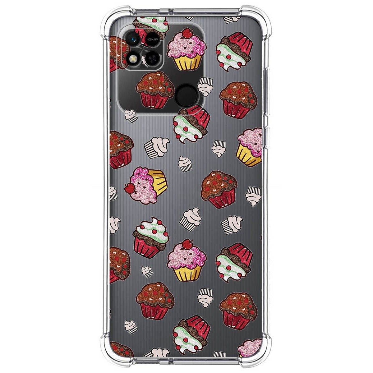 Funda Silicona Antigolpes compatible con Xiaomi Redmi 10A diseño Muffins Dibujos