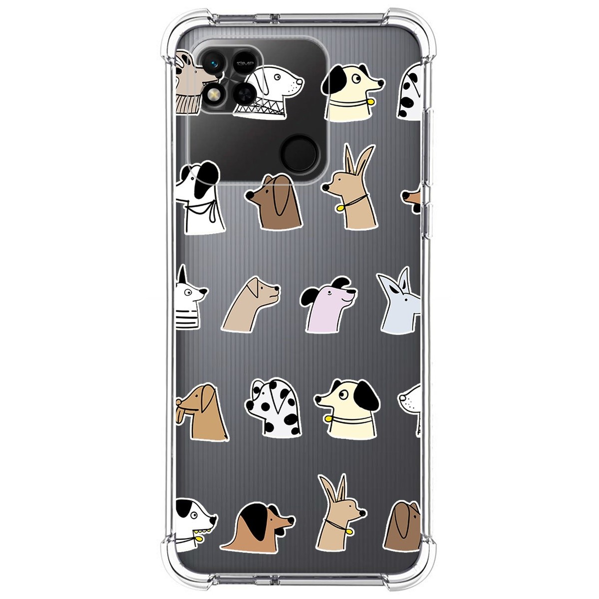 Funda Silicona Antigolpes compatible con Xiaomi Redmi 10A diseño Perros Dibujos