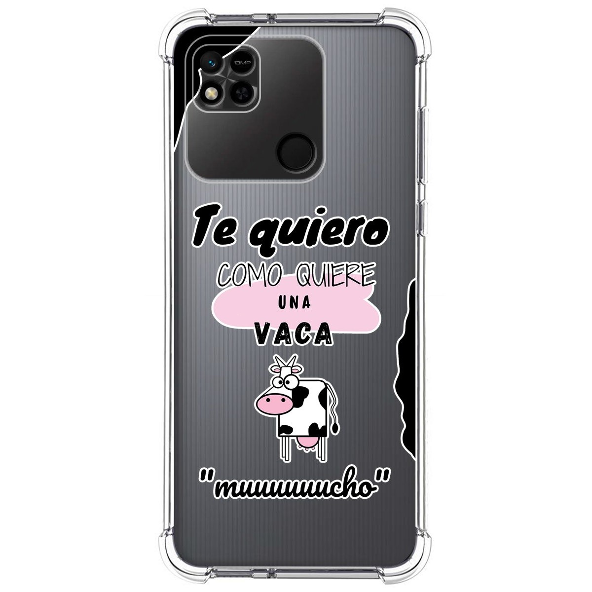 Funda Silicona Antigolpes compatible con Xiaomi Redmi 10A diseño Vaca Dibujos