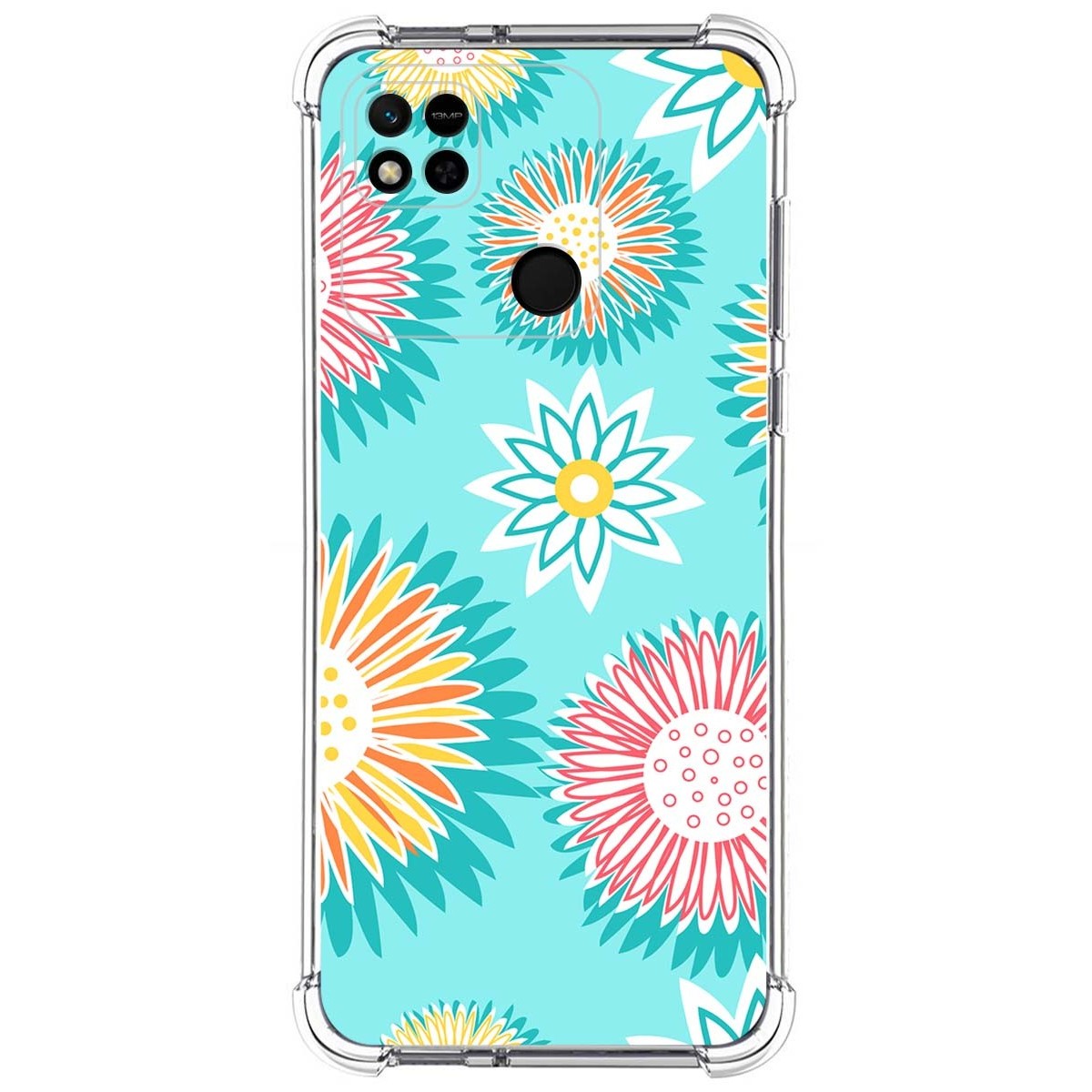 Funda Silicona Antigolpes compatible con Xiaomi Redmi 10A diseño Flores 05 Dibujos