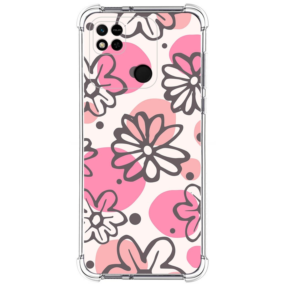 Funda Silicona Antigolpes compatible con Xiaomi Redmi 10A diseño Flores 09 Dibujos