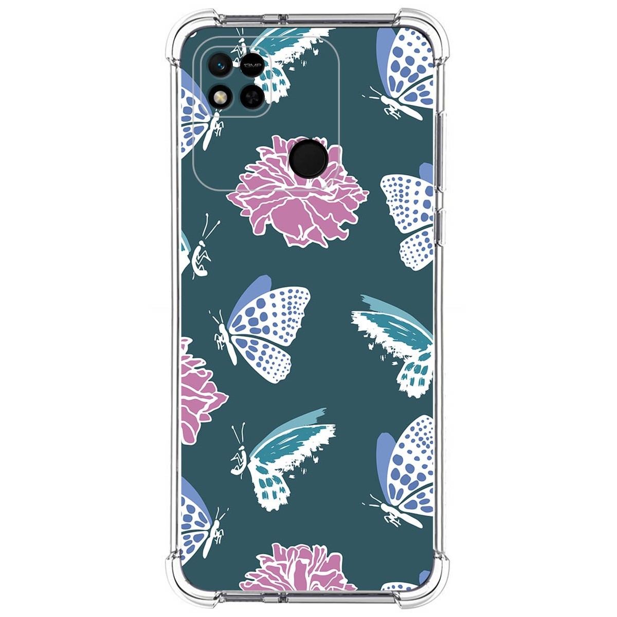 Funda Silicona Antigolpes compatible con Xiaomi Redmi 10A diseño Flores 10 Dibujos