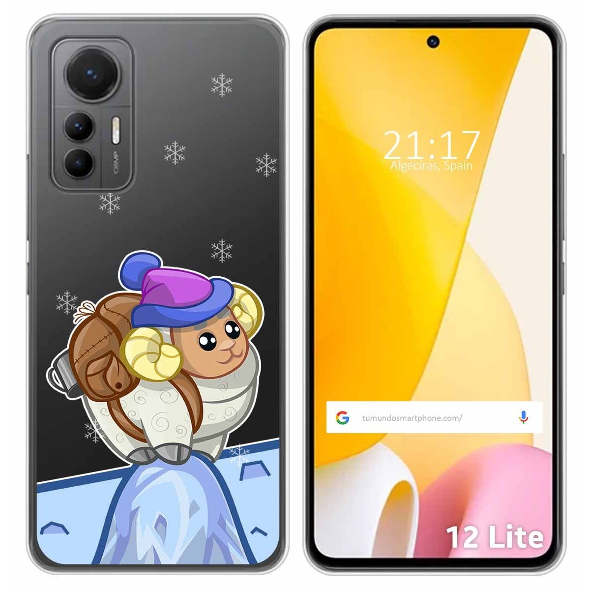 Funda Silicona Transparente para Xiaomi 12 Lite 5G diseño Cabra Dibujos
