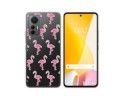 Funda Silicona Transparente para Xiaomi 12 Lite 5G diseño Flamenco Dibujos