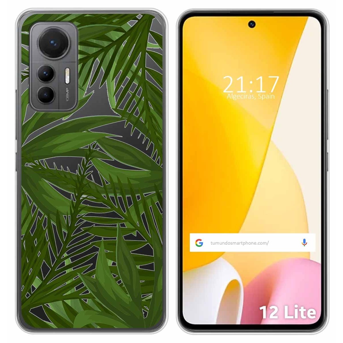 Funda Silicona Transparente para Xiaomi 12 Lite 5G diseño Jungla Dibujos