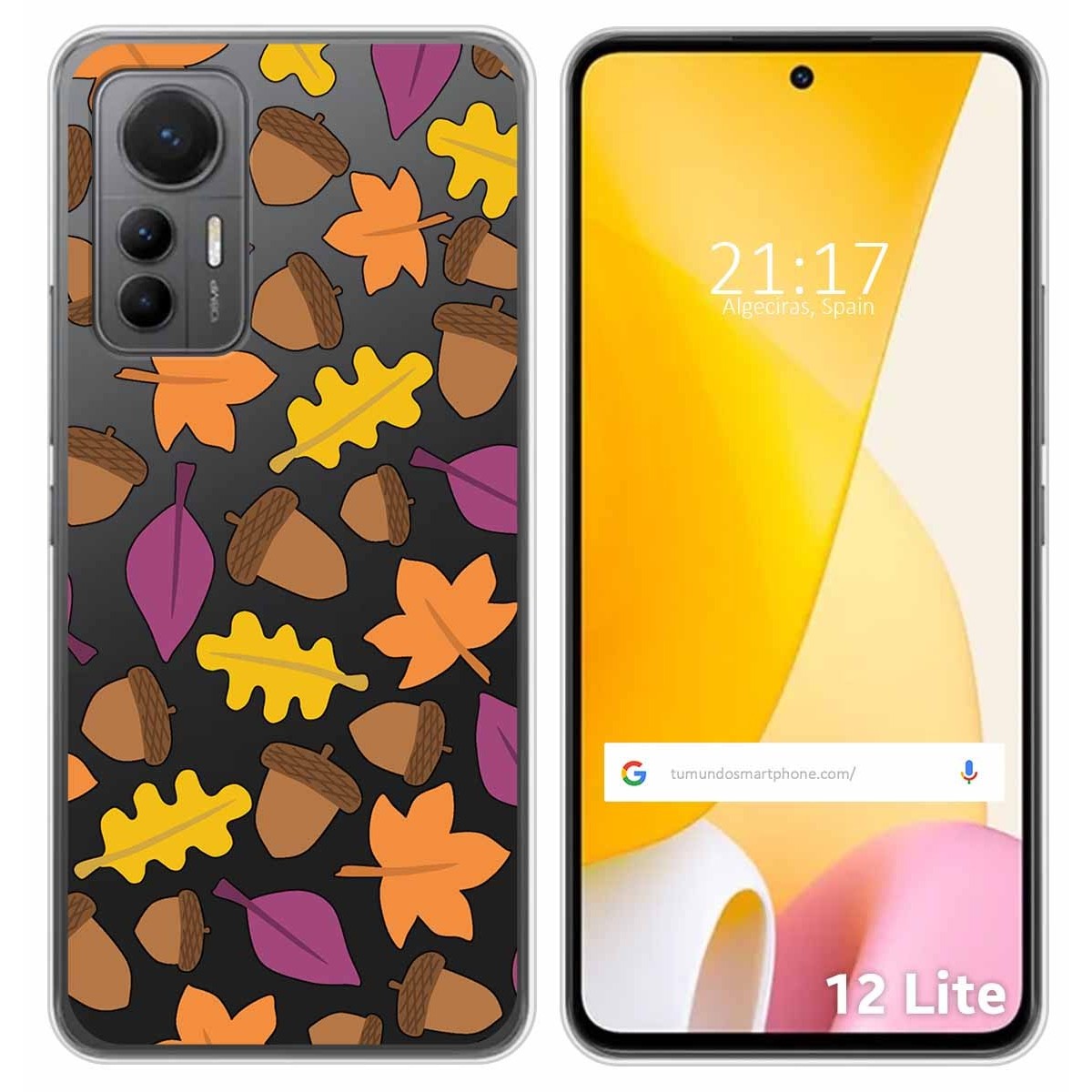 Funda Silicona Transparente para Xiaomi 12 Lite 5G diseño Otoño Dibujos