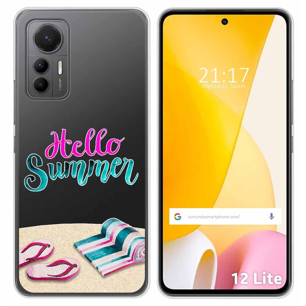 Funda Silicona Transparente para Xiaomi 12 Lite 5G diseño Summer Dibujos