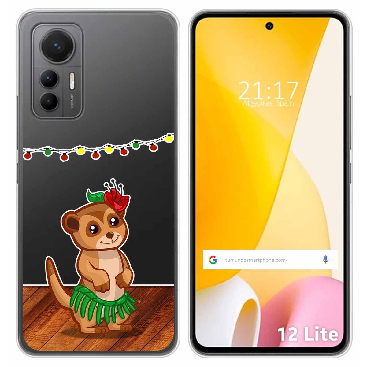 Funda Silicona Transparente para Xiaomi 12 Lite 5G diseño Suricata Dibujos