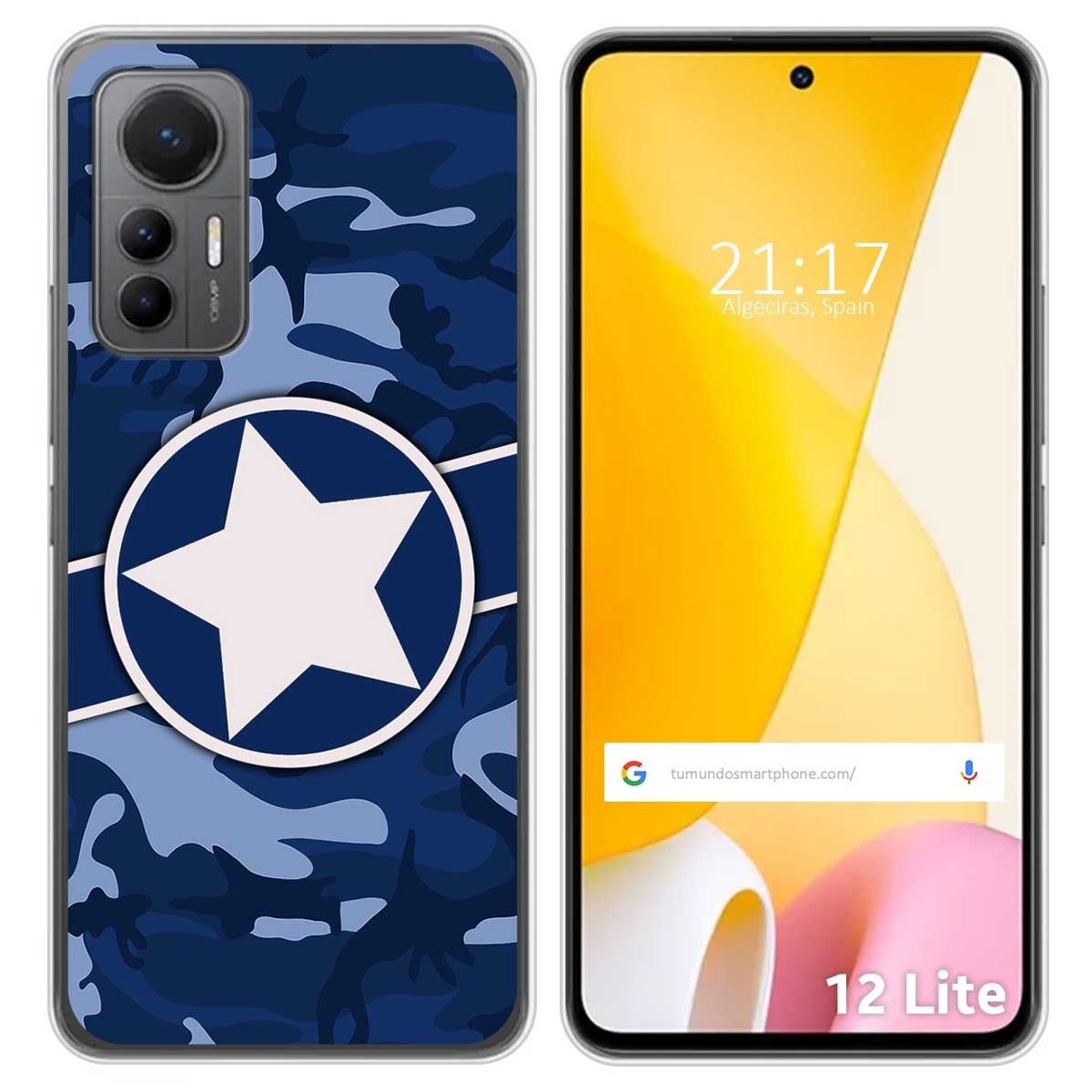 Funda Silicona para Xiaomi 12 Lite 5G diseño Camuflaje 03 Dibujos