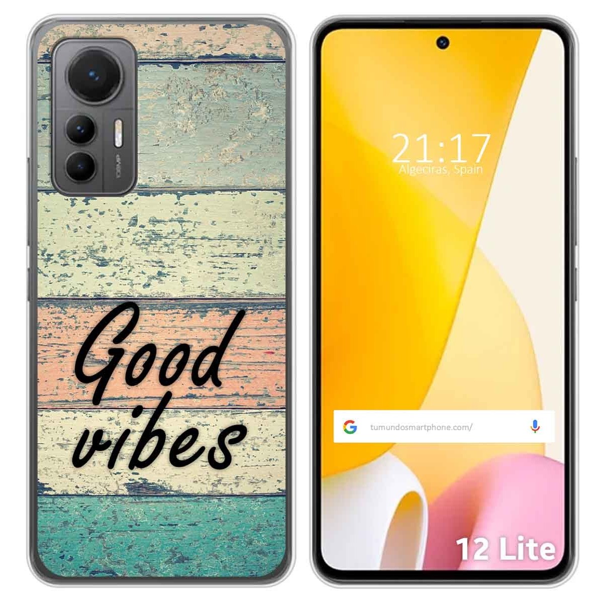 Funda Silicona para Xiaomi 12 Lite 5G diseño Madera 01 Dibujos