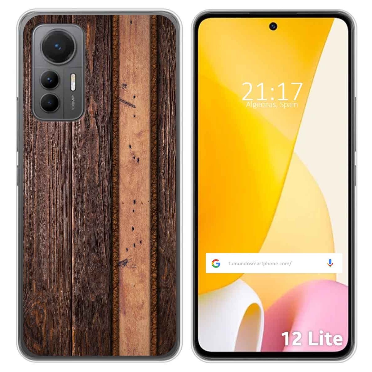 Funda Silicona para Xiaomi 12 Lite 5G diseño Madera 05 Dibujos