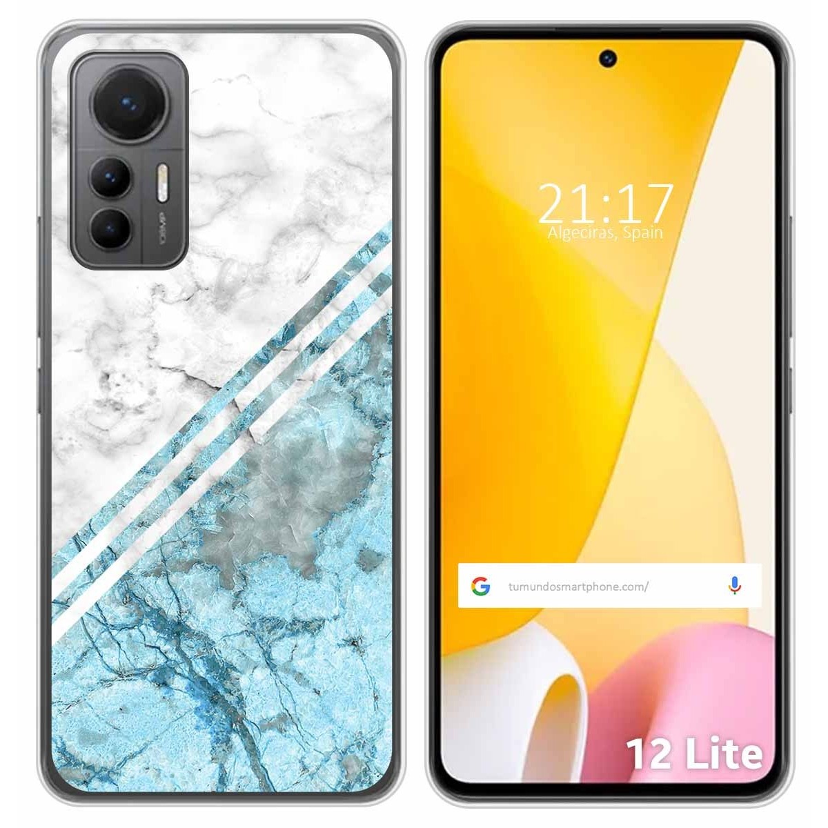Funda Silicona para Xiaomi 12 Lite 5G diseño Mármol 02 Dibujos