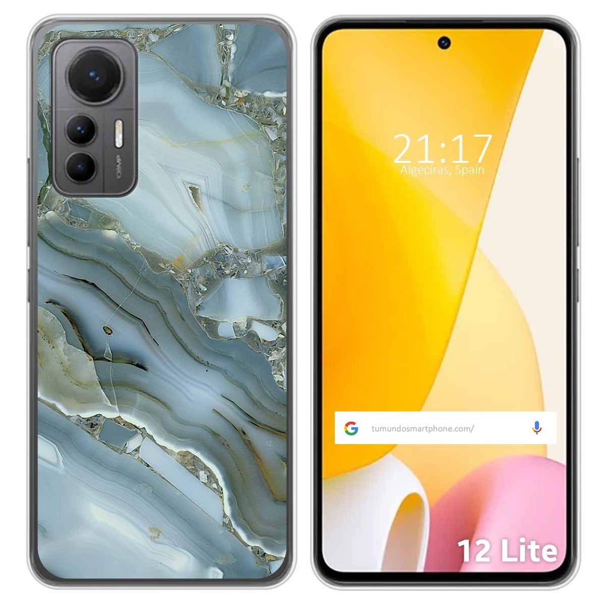Funda Silicona para Xiaomi 12 Lite 5G diseño Mármol 09 Dibujos